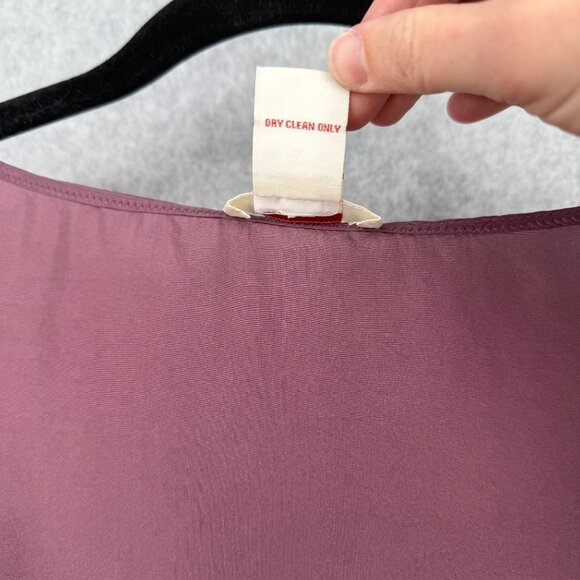 Sundance Womens Silk Velvet Tank Top Size M Purple Red Lace Classic Oversized - Picture 5 of 9